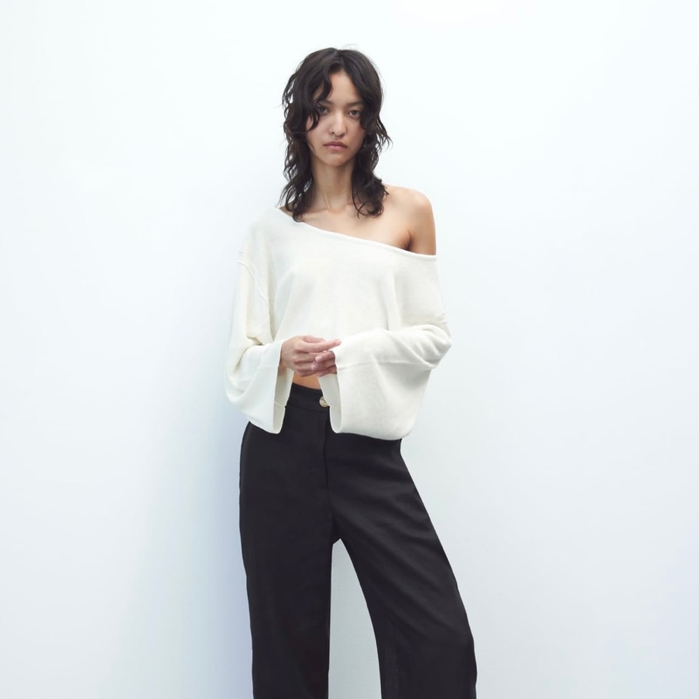 Zara Wide Sleeve Knit Sweater